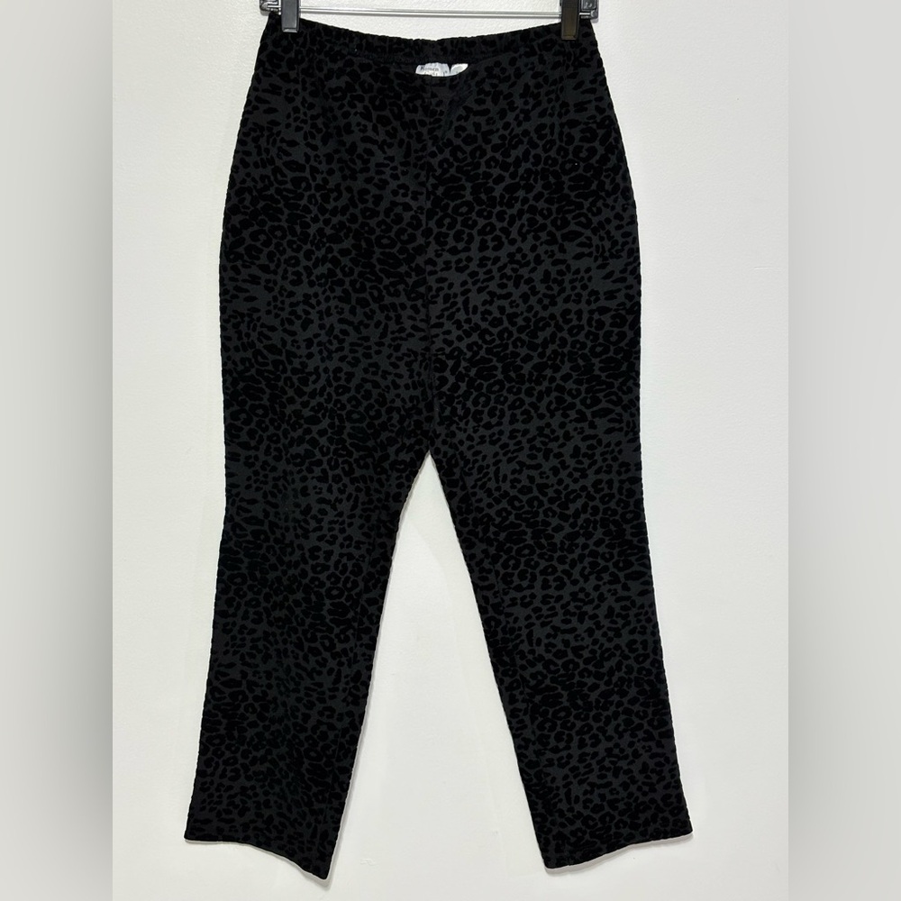 Renee Greenstein Women With Control Womens Pants Size MP Black Stretch Waist